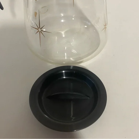 Vintage corning, Pyrex gold atomic starburst glass coffee carafe 6 cup - Picture 5 of 5